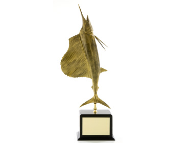 Sailfish Fishing Tournament trophy in bronze