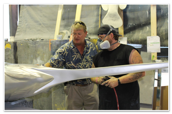 Gray Taxidermy artist with Guy Harvey